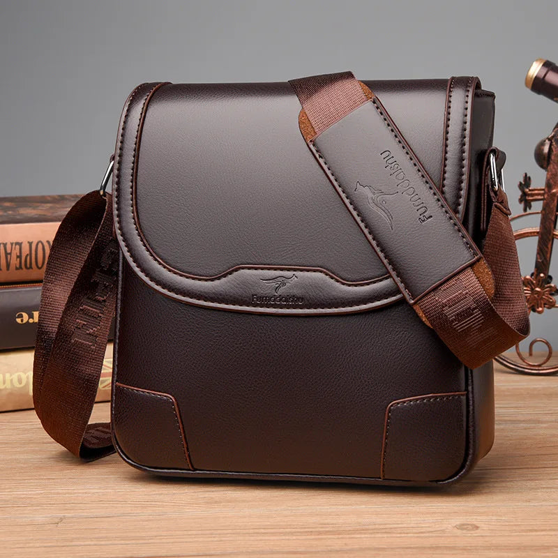 Luxury Brand Men Leather Shoulder Bags Waterproof Business Handbag Travel Tote Crossbody Cross Body Messenger Bag Pack For Male