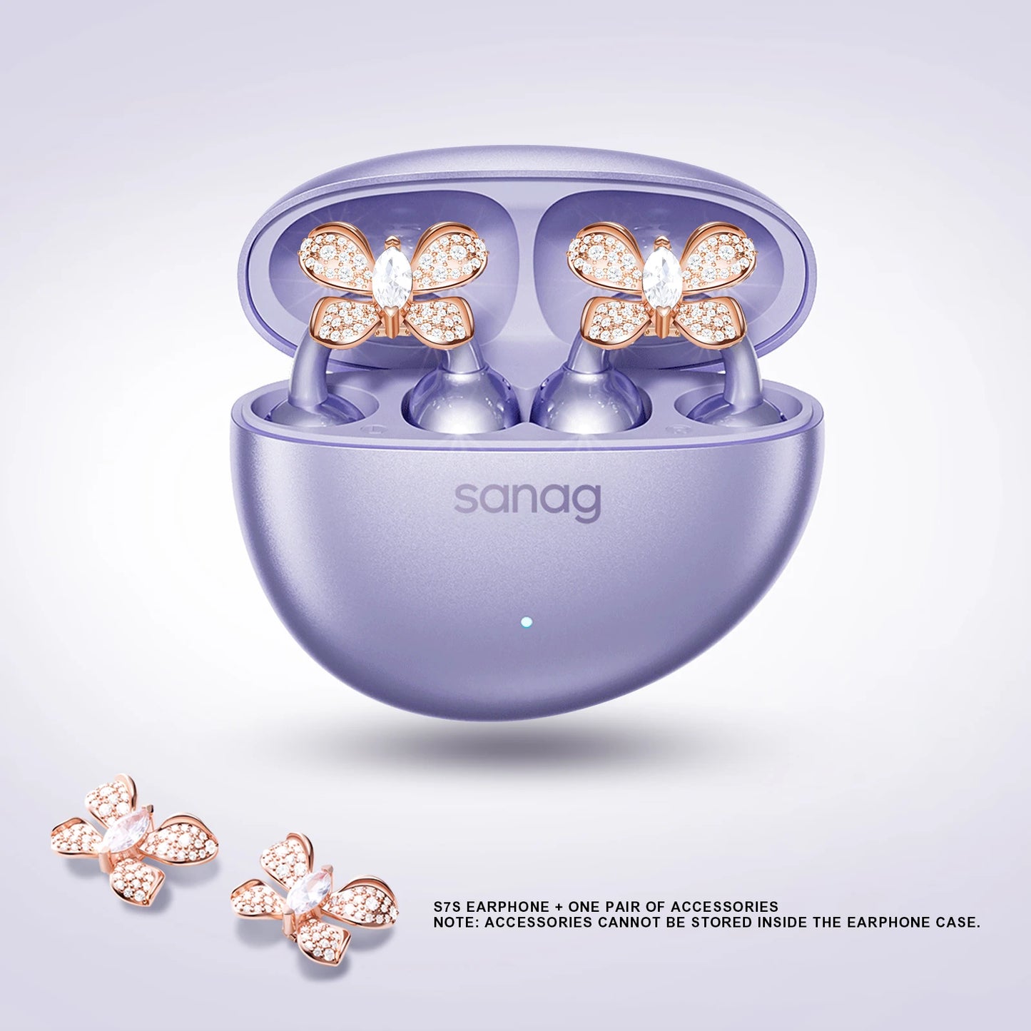 Sanag S7S AI Open Ear Clip on Headphones HiFi 3D Stereo Sound Quality AI Assistant Wireless Bluetooth Earphones APP EQ Setting
