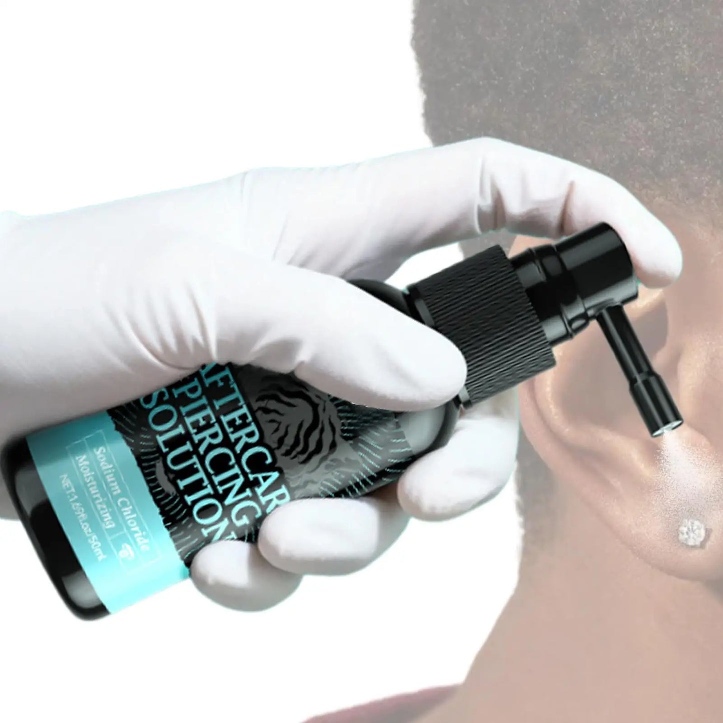 50ml Piercing After Care Solution Gentle Safe Mist Piercing Spray Aftercare For Adults Men Women Friends Daily Home Indoor