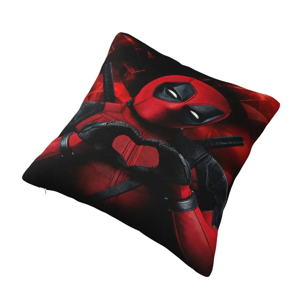 Custom Deadpool Wolverine Cartoon Manga Cushion Cover Soft Cute Pillows