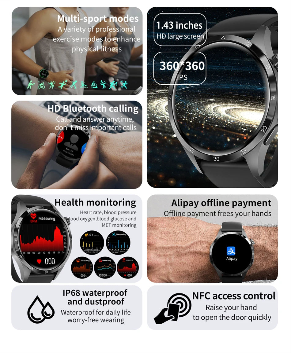 2025 New SmartWatch Men Women Smartwatch Bracelet Heart Rate Blood Pressure Fitness Tracker Sport  For Ios Android holiday gifts