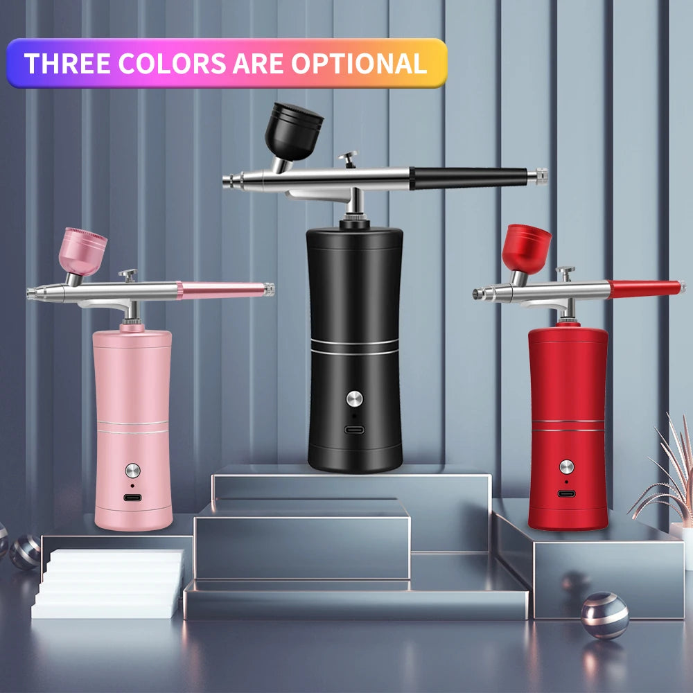 Multi-Purpose Cordless Mini Airbrush Set Spray Pump Gen Pen Air Compressor Kit Portable Air Brush Set Art Painting Spray Model