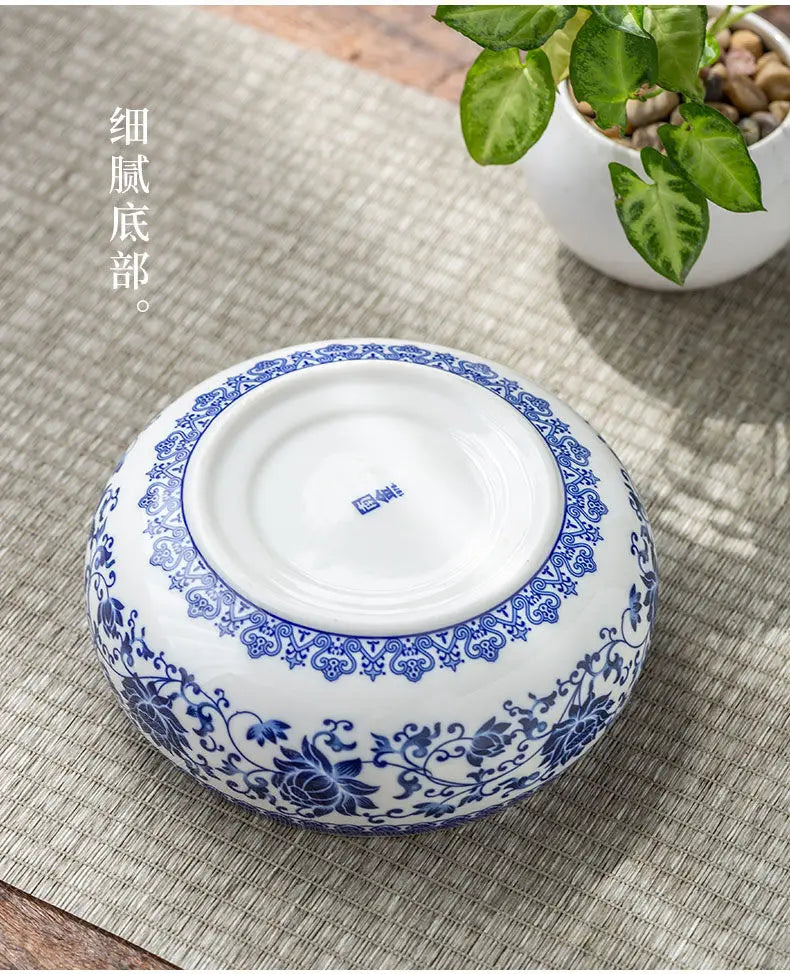 Ceramic Extra Large Purple Sand Zen Tea Wash Pen Set Accessories Hydroponic Bowl Lotus Pot Copper Money Grass Special Flower