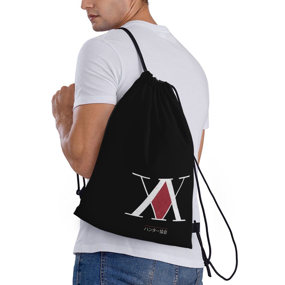 Hunter X Hunter Hisoka ALphabet 2 Drawstring Bags Gym Bag Vintage Backpack Funny Novelty Rucksack Lasting Summer camps