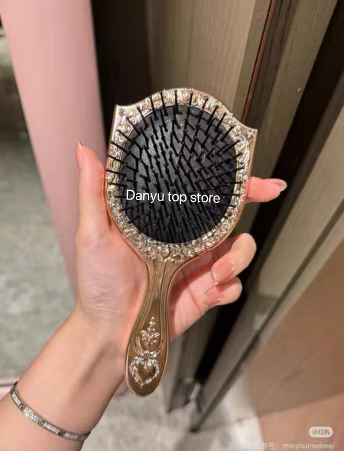 Flower Knows 9th Anniversary Mirror Makeup Tool Table Mirror Air Cushion Comb Cup 3-piece Set