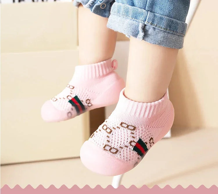 Children's Outwear Children's Shoes Children's Walking Shoes New Spring Autumn Mesh Children's Solid Color Shoes Soft Sole