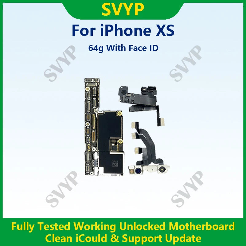 Fully Tested 100%Working Mainboard For iPhone X/XR/XS/XS Max With Face ID 64g/256g Cleaned iCloud And Unlocked Phone Motherboard