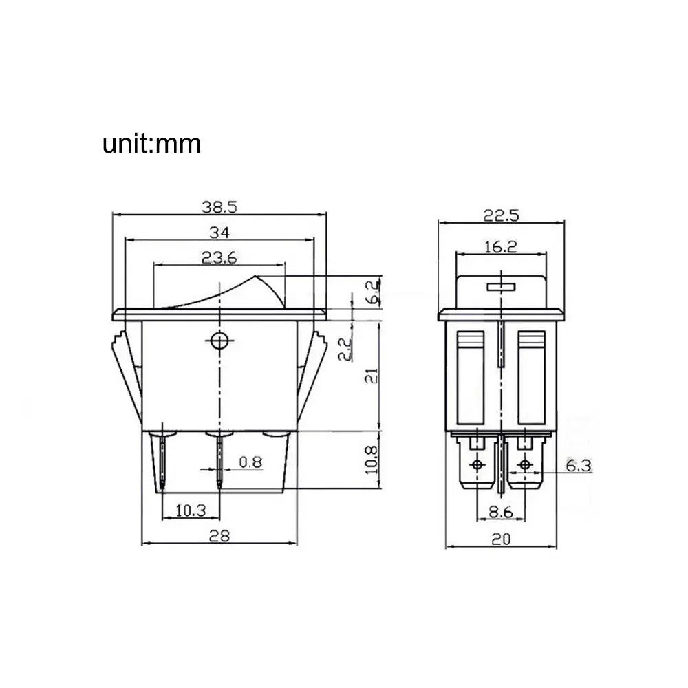 1 Pcs Rocker Switch ASW-17D LED Car Modification Fog Light Switch Warped Plate Boat Headlight 12VDC 35A DPST 4P With LED