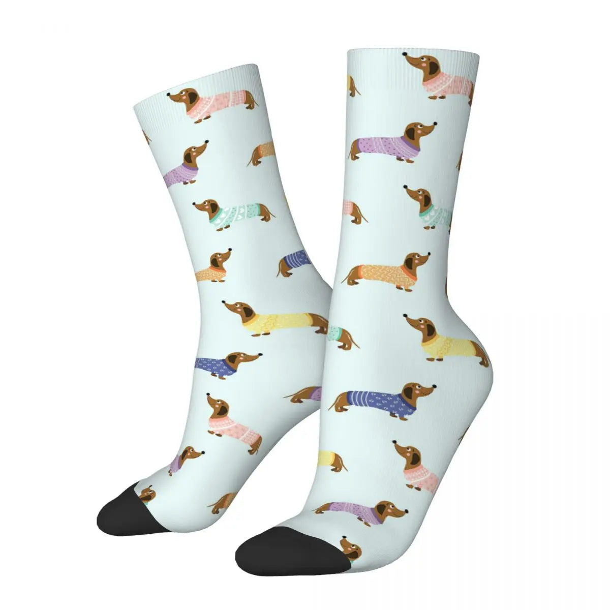 Happy Funny Male Men Socks Casual Dachshund Sock Gift for Animal Dog Lover Sport Women's Stockings Spring Summer Autumn Winter