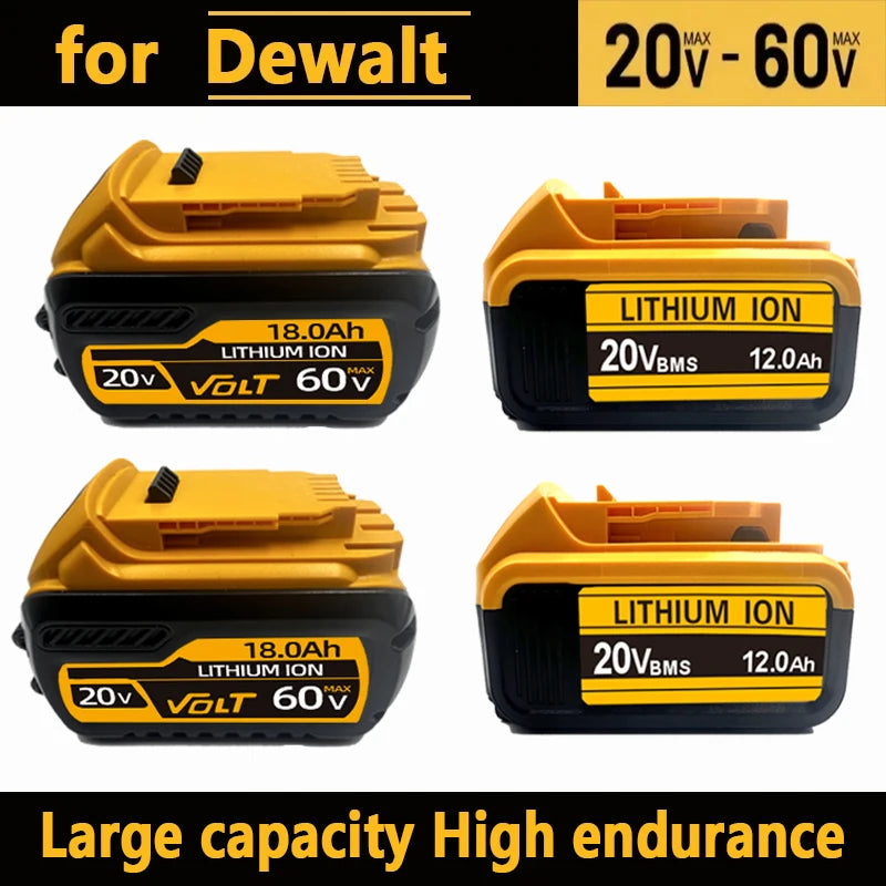 Original for DeWalt 6Ah/8Ah/12Ah 20V battery replaceable DCB184 DCB200 DCF892 DCF845 DCF850 DCF911 DCD800 DCD805 Tools Battery