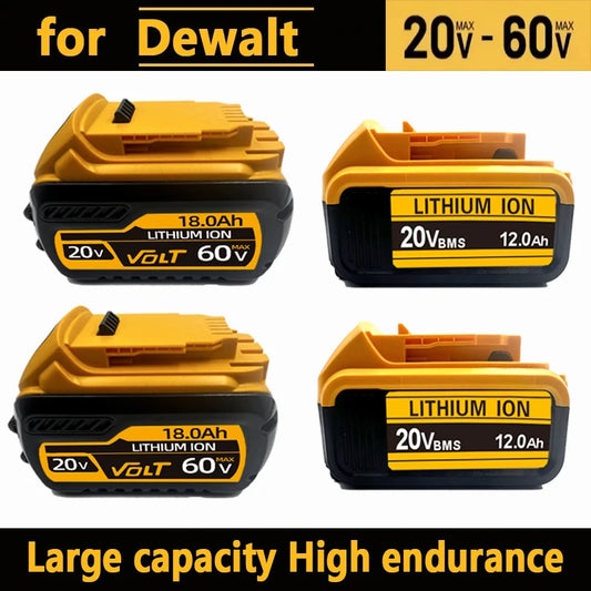 Original for DeWalt 6Ah/8Ah/12Ah 20V battery replaceable DCB184 DCB200 DCF892 DCF845 DCF850 DCF911 DCD800 DCD805 Tools Battery