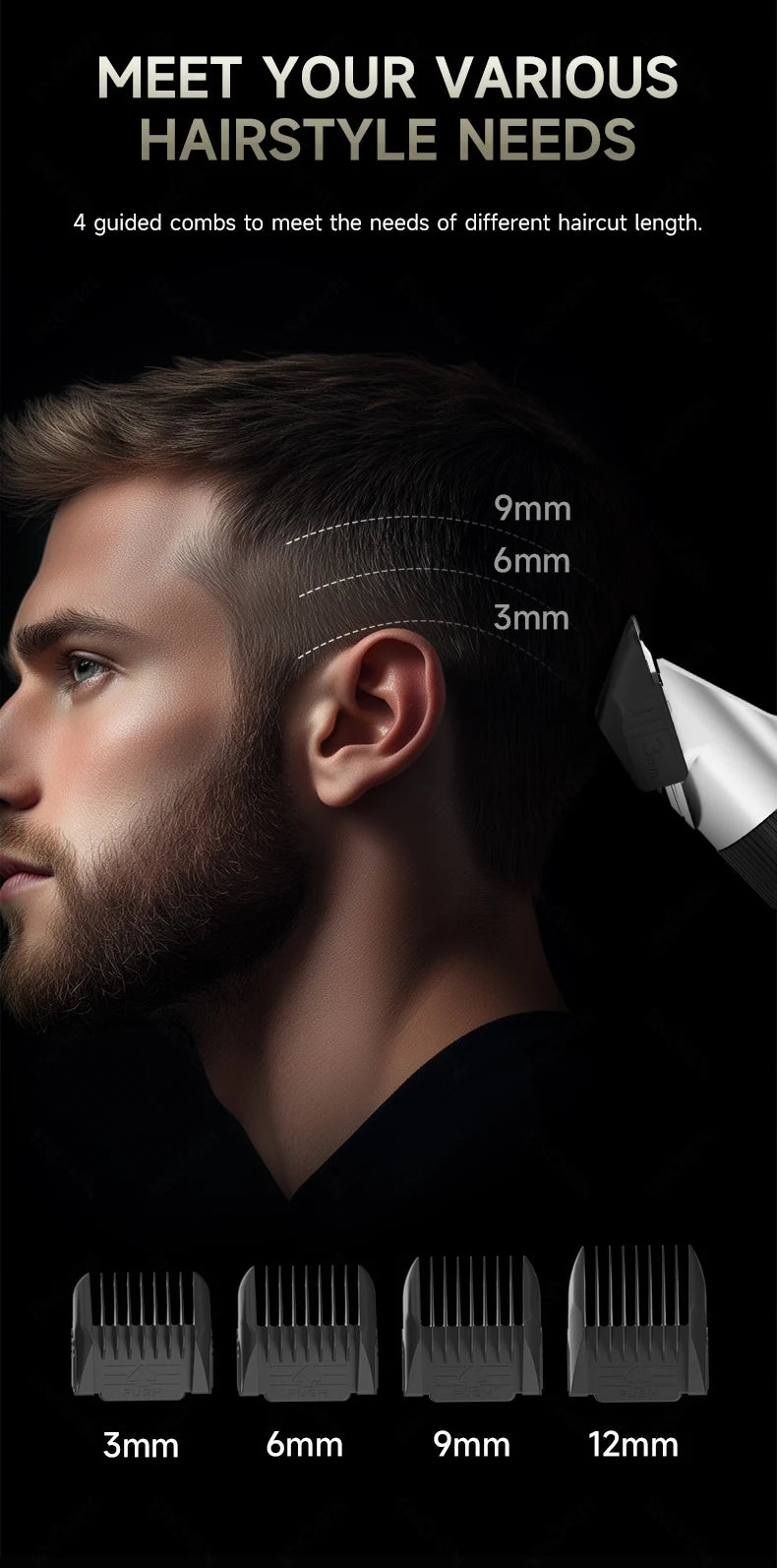 ENCHEN Sharp X Professional Haircut Clipper Single Handfine-Tuning Design  With Safety Lock Upgraded Ceramic Blade Type-C Port