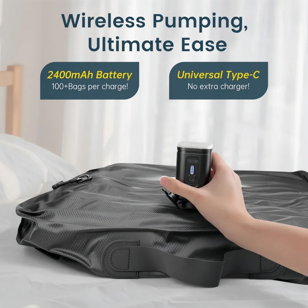 34L Vacuum Storage bags,Travel essentials suitcases Clothes organizer packaging bag practical compression packing cubes