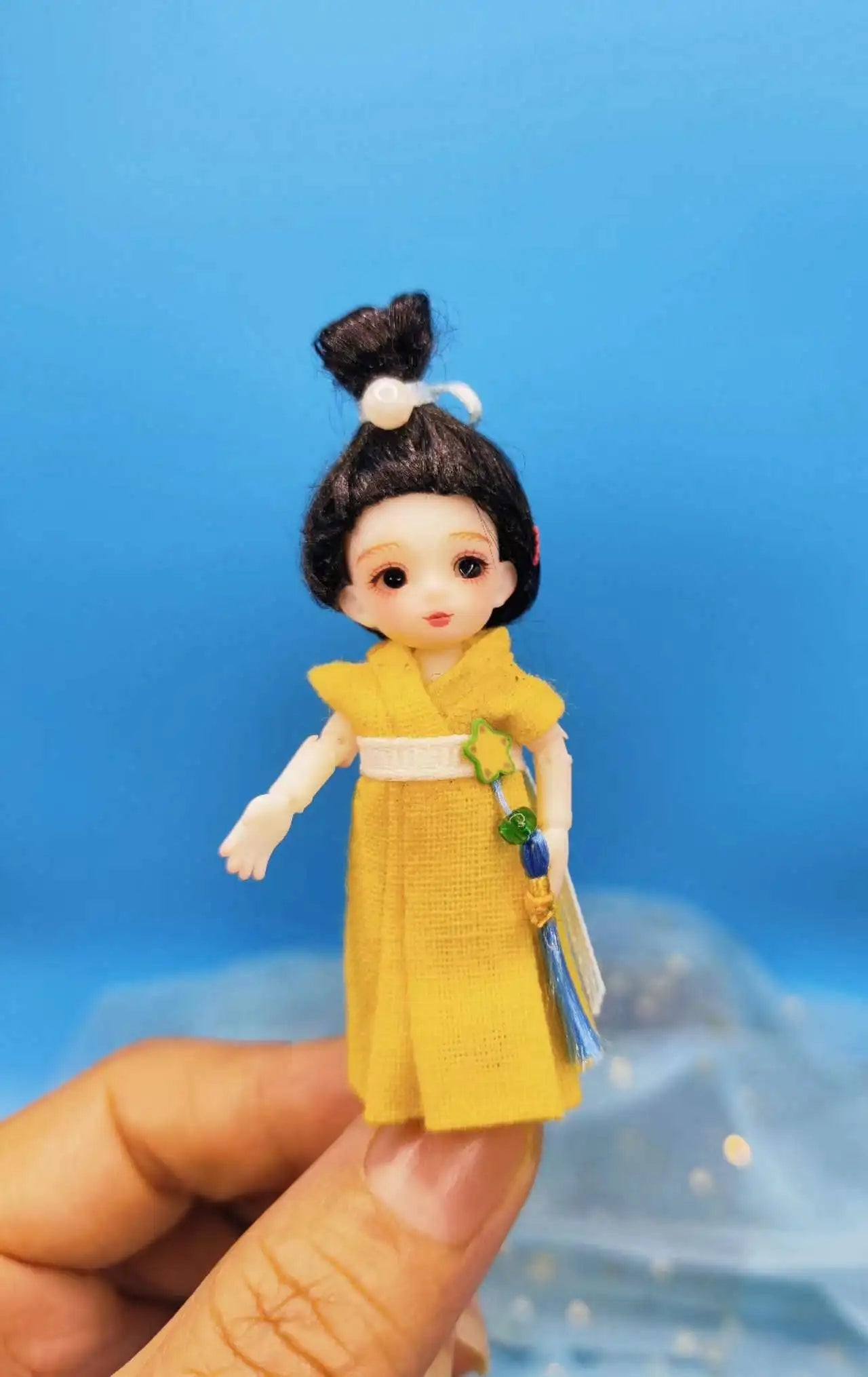 BJDmuñecas구체관절인형muñecas para niñas bebe reborn Mini doll 6cm elf Kawaii opera doll adult toy makeup doll free shipping.