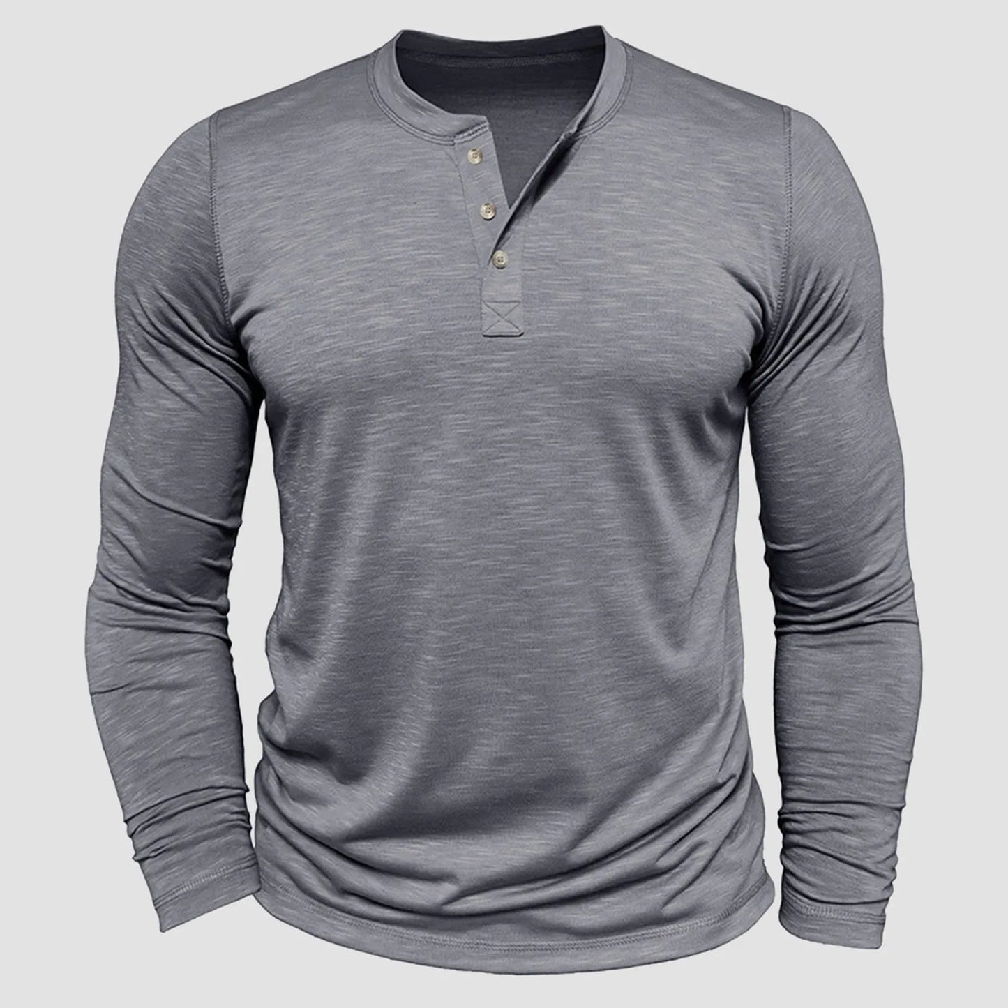 Mens Slub Cotton Open Leg Shirt Breathable Long Sleeve Mens Tshirt Top  Half Button Lightweight Large Shirts For Men