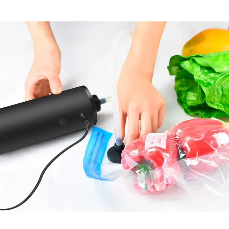Electric Vacuum Storage Pump for Travelling Home Clothes Blankets Portable Hand Sous Vide Food Saver Vacuum Bags Sealer Machine