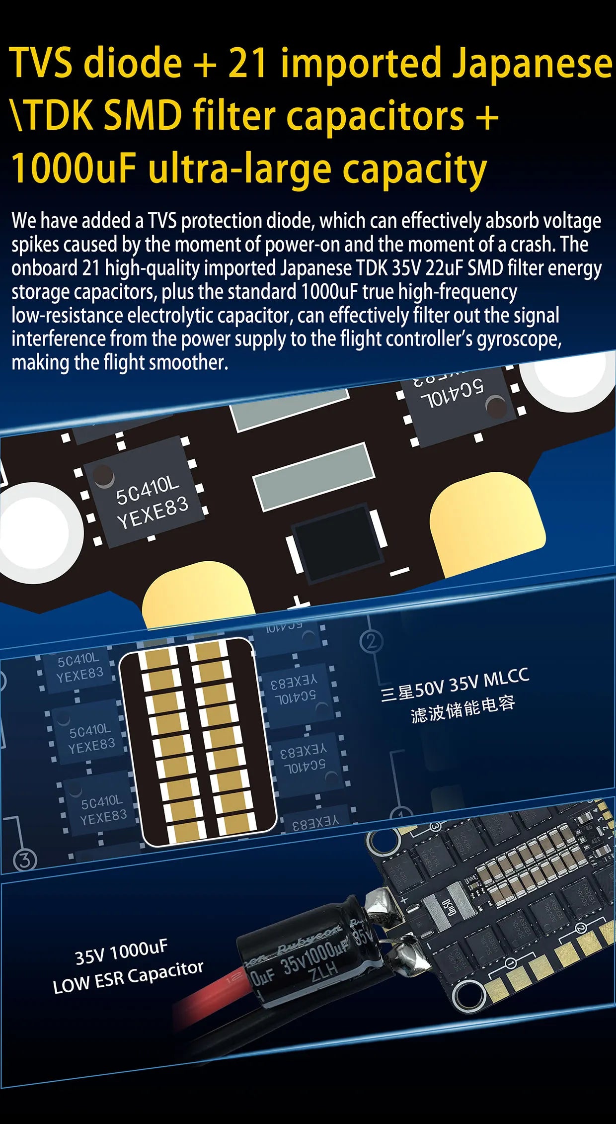 DAKEFPV F405 V3 FC 12S 100A / 120A Stack Betaflight Ardupilot INAV F4 Flight controller for FPV Freestyle Drone Model