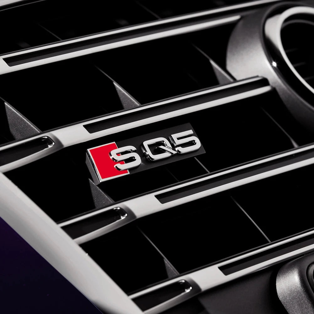 Car Styling Front Grille Emblem Decoration Sticker Auto Modification Accessories For Audi SQ3 SQ4 SQ5 SQ6 SQ7 SQ8 RSQ3 RSQ5 RSQ7