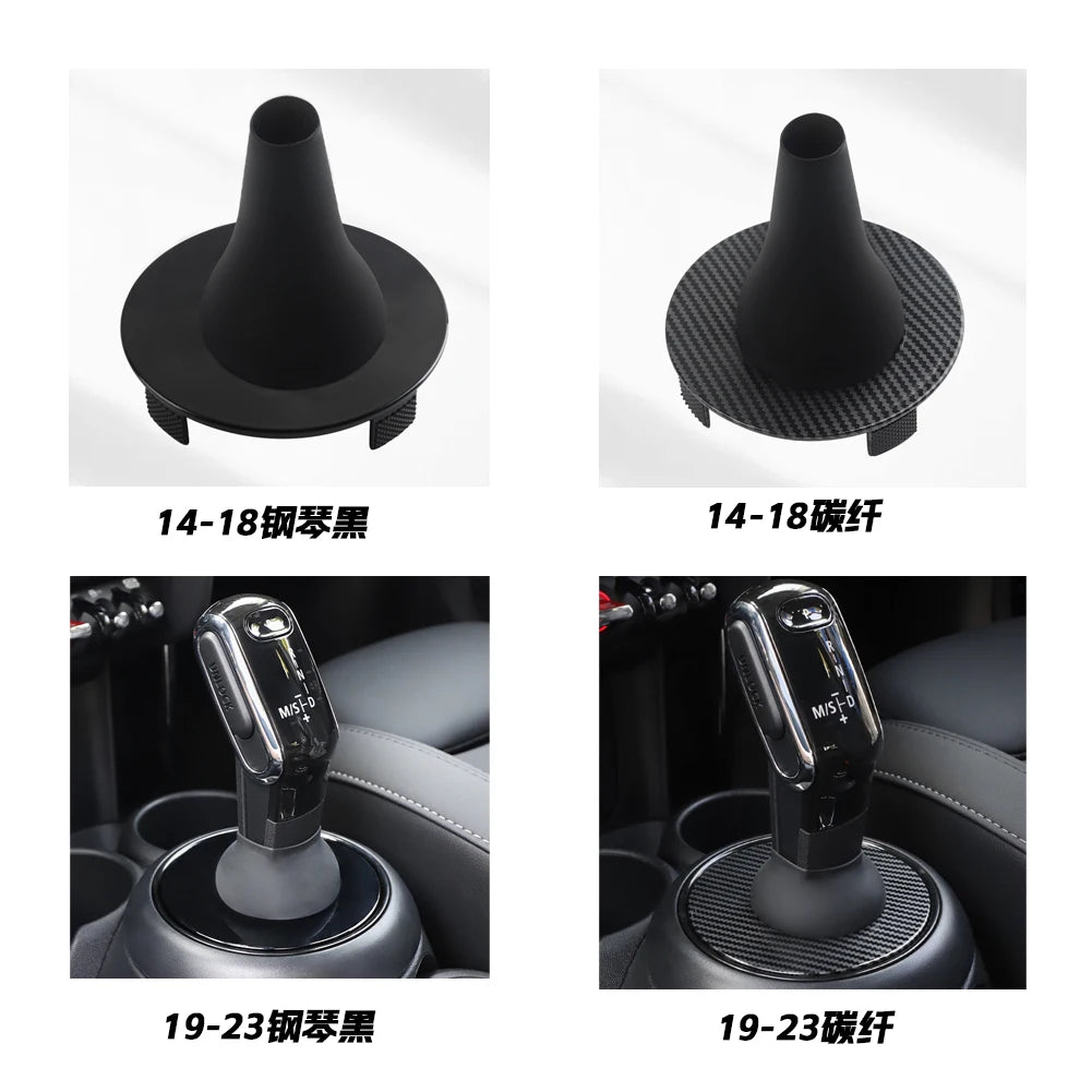 Car Central Control Shift Gear Lever Dust Cover Sticker For MINI Cooper S JCW F54 F55 F56 F57 F60 Decorative Shell Accessories