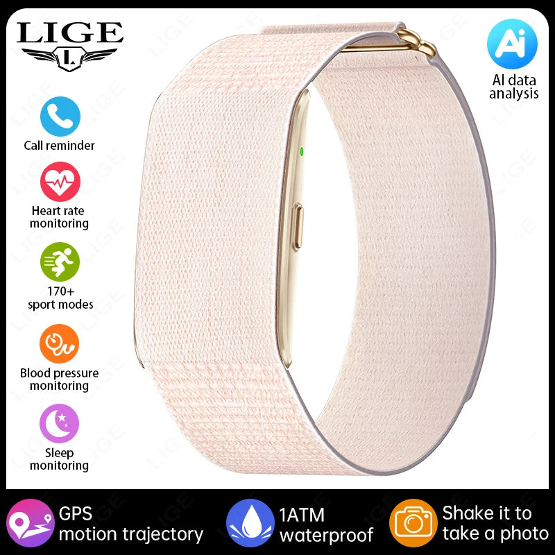 New AI Health Analysis Smart Watch Sport Band Fitness Tracker Heart Rate Blood Pressure HRV Monitor Call Reminder Smart Bracelet