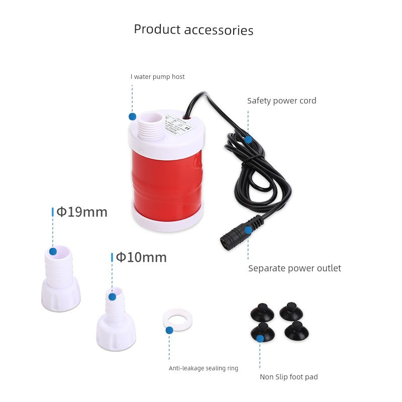Dc12v DC Brushless Pump Balcony Watering Outdoor Car Washing Pump College Student Dormitory Bath Simple Shower