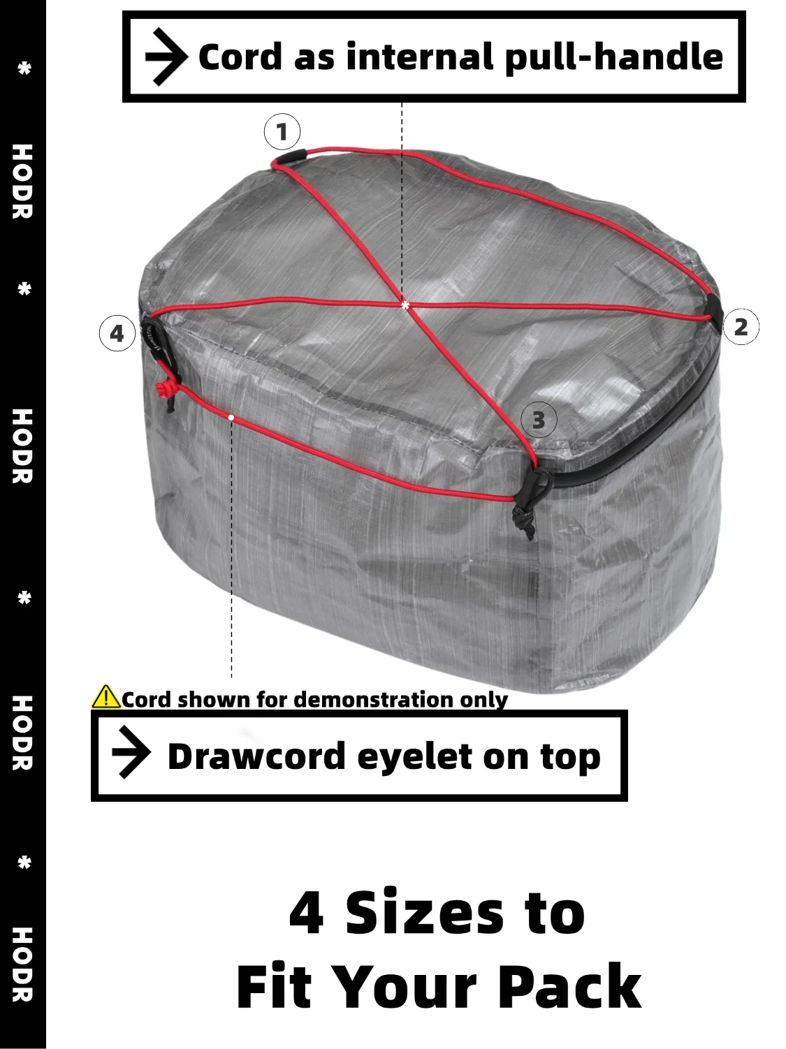 [HODR] STASHLITE Packing Pods Ultralight Dyneema™ 1.6 oz Waterproof Stuff Sack – Cuben Fiber DCF Organizer Pouch for Backpacking