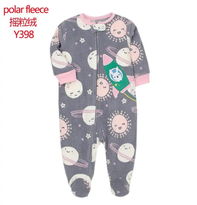 Newborn Baby Clothing Winter Boys Jumpsuit Fleece Overalls Infants Baby Clothes Warm New Born Home Dress Toddler Girls Costume