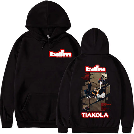 Rapper TIAKOLA Bdim Tour 2025 Album Merch Graphic Hoody Men's Fashion Oversized Sweatshirt Vintage Cozy Fleece Hoodie Streetwear