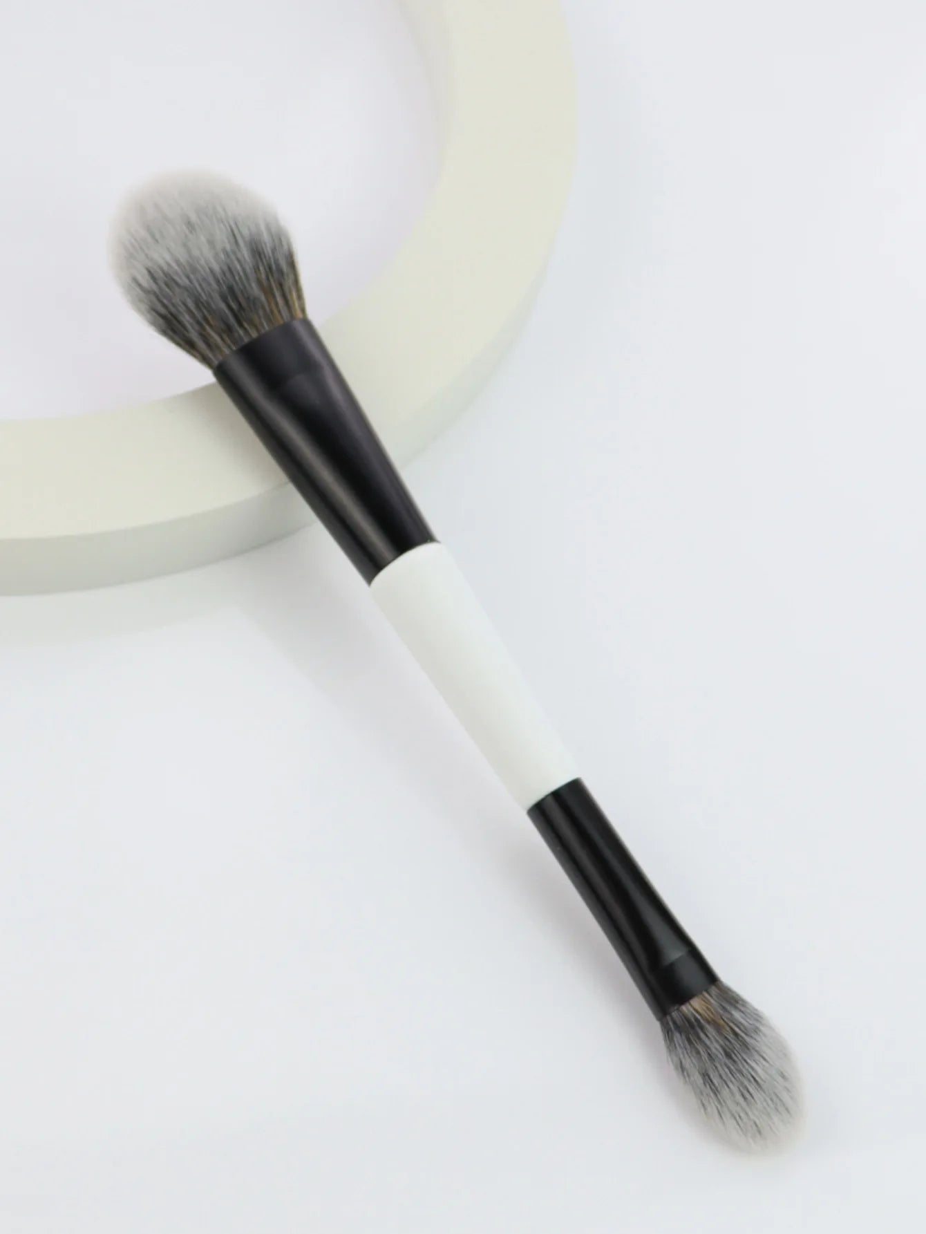 4Pcs Double Sided Makeup Brush Set For Foundation Contour Blending Highlight Powder Blush Applicator