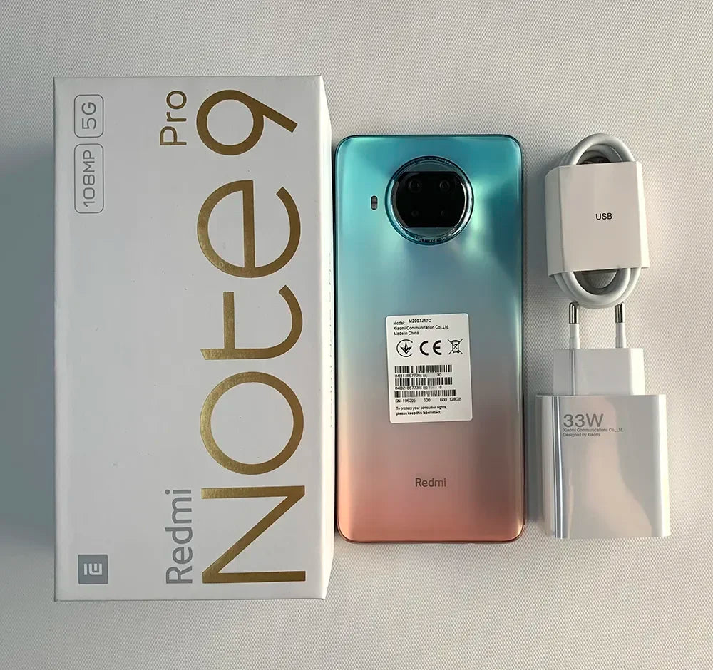 Original Xiaomi Redmi Note 9 Pro 5G Mobile Phone NFC 6GB/8GB 128GB Dual SIM 6.67'' 108MP+16MP Octa-Core Android CellPhone