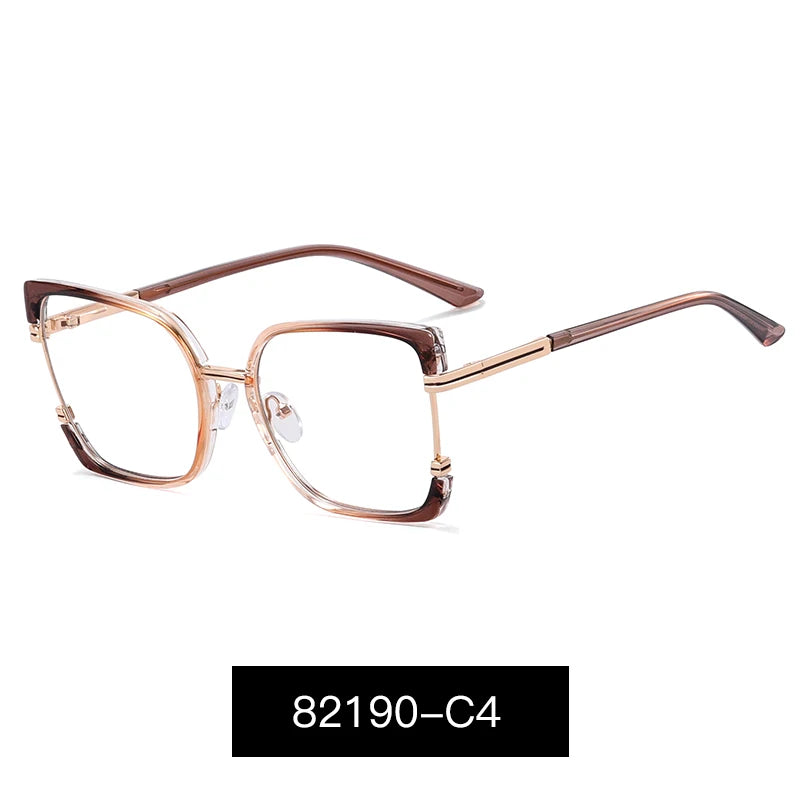 82190 Cute Retro Eyeglasses Frame Retro Eye Protection Optical Glasses Female Trendy Spectacles Eyewear Birthday Party Gift