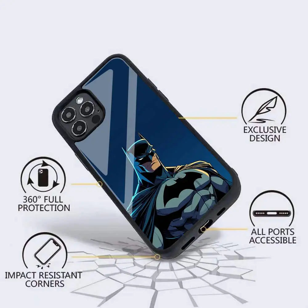 Cool-B-Batman-S Classic Armadura De For Magsafe Funda De Carga Inalámbrica Magnética Para For IPhone 11 12 13 14 15 16 17 Pro