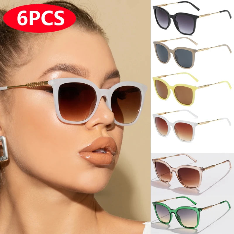 Classic Square Sunglasses Women Men Vintage Brand Sun Glasses Alloy Frame Retro Trend Fashion Style Shades Oculos de sol