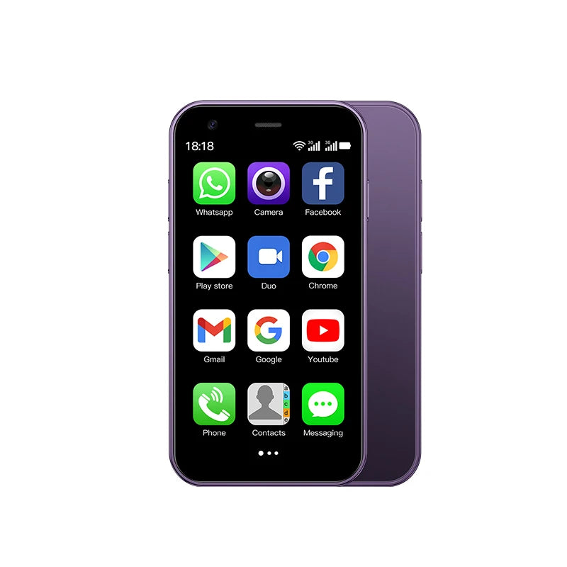 Mini Android Smartphone, Dual SIM Dual Standby, 2+16GB RAM, Android 8.1 System, GPS Supported, Touchscreen, WiFi Connectivity