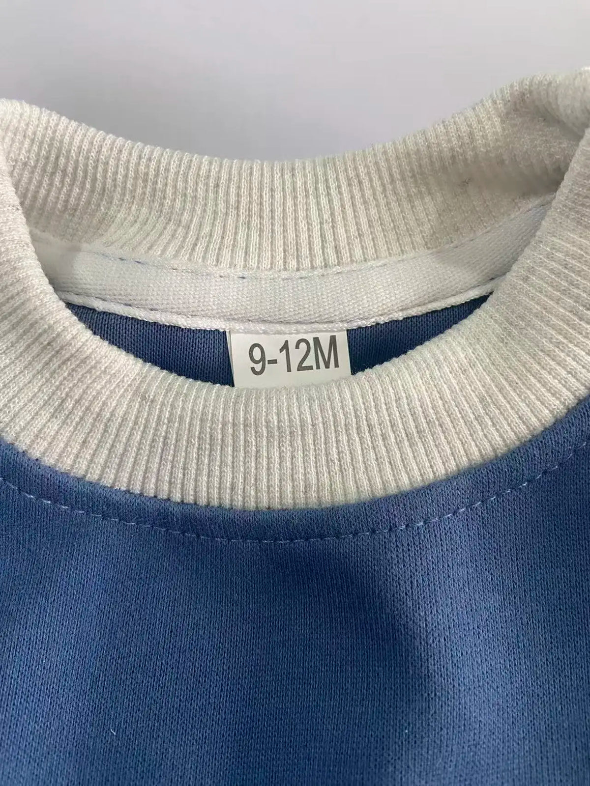 Baby Boys 2 Piece Outfit Blue Long Sleeve Sweatshirt And Striped Jogging Pants Toddler Casual Sport Tracksuit
