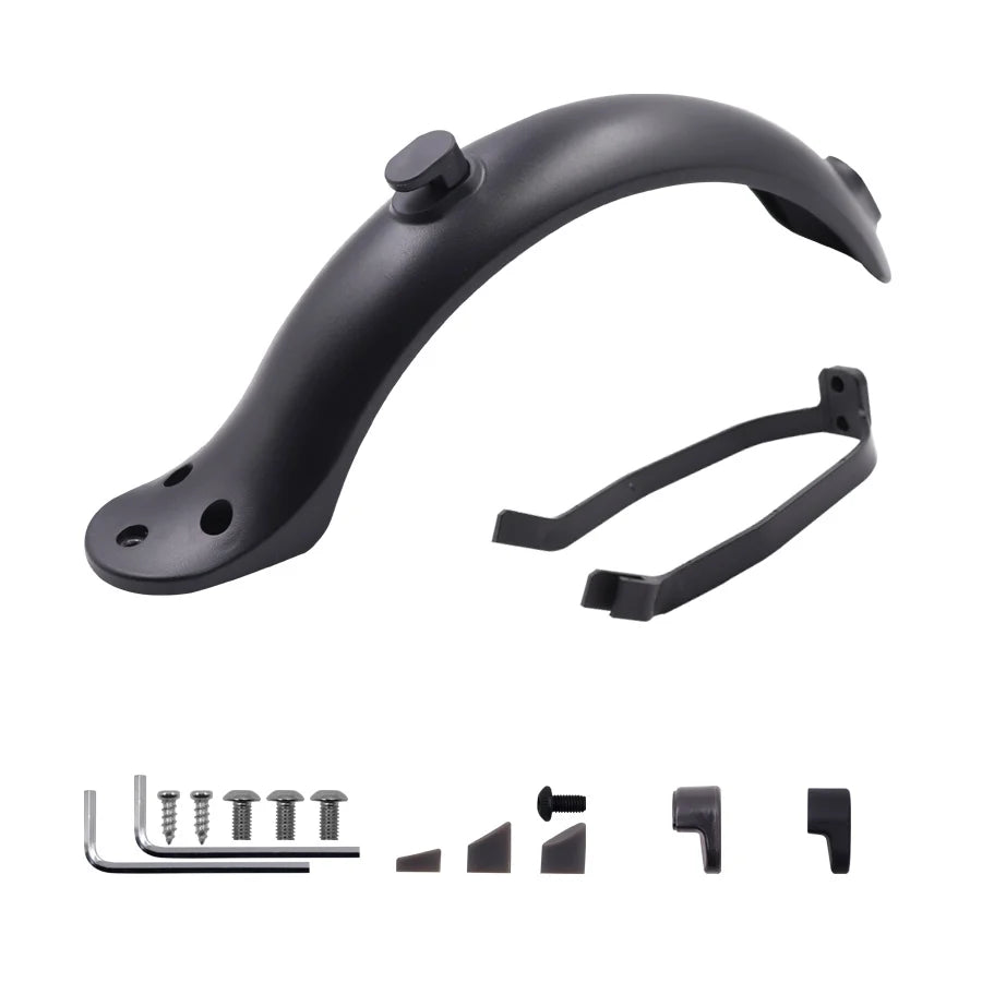 For Xiaomi Mijia MI M365 1S M187 Pro E-Scooter Tire Splash Fender with Rear Taillight Front Back Guard Mudguard screw line Parts