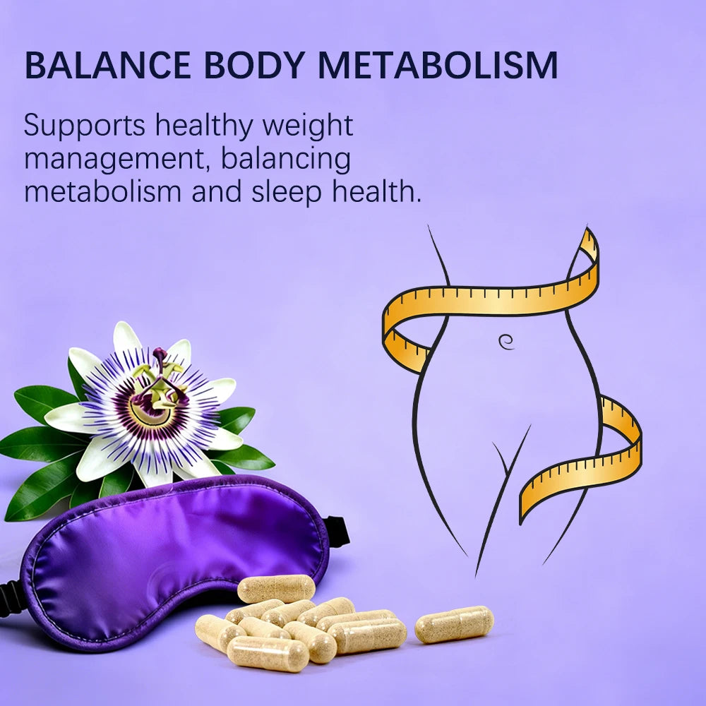 Nighttime Fat Burner Support Capsules, Supports Gentle Metabolism, Digestive Wellness & Restful Sleep, Natural Supplement