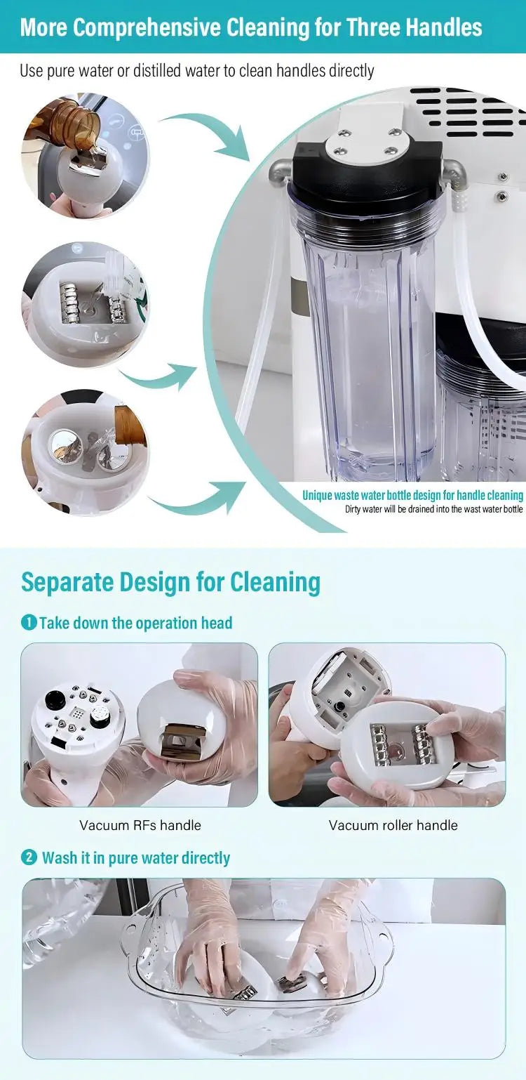 2025 Newest Big Mechanical Vacuum Roller Slim Strong Cleaning System 3in1 Vela Body Shape Machine V8