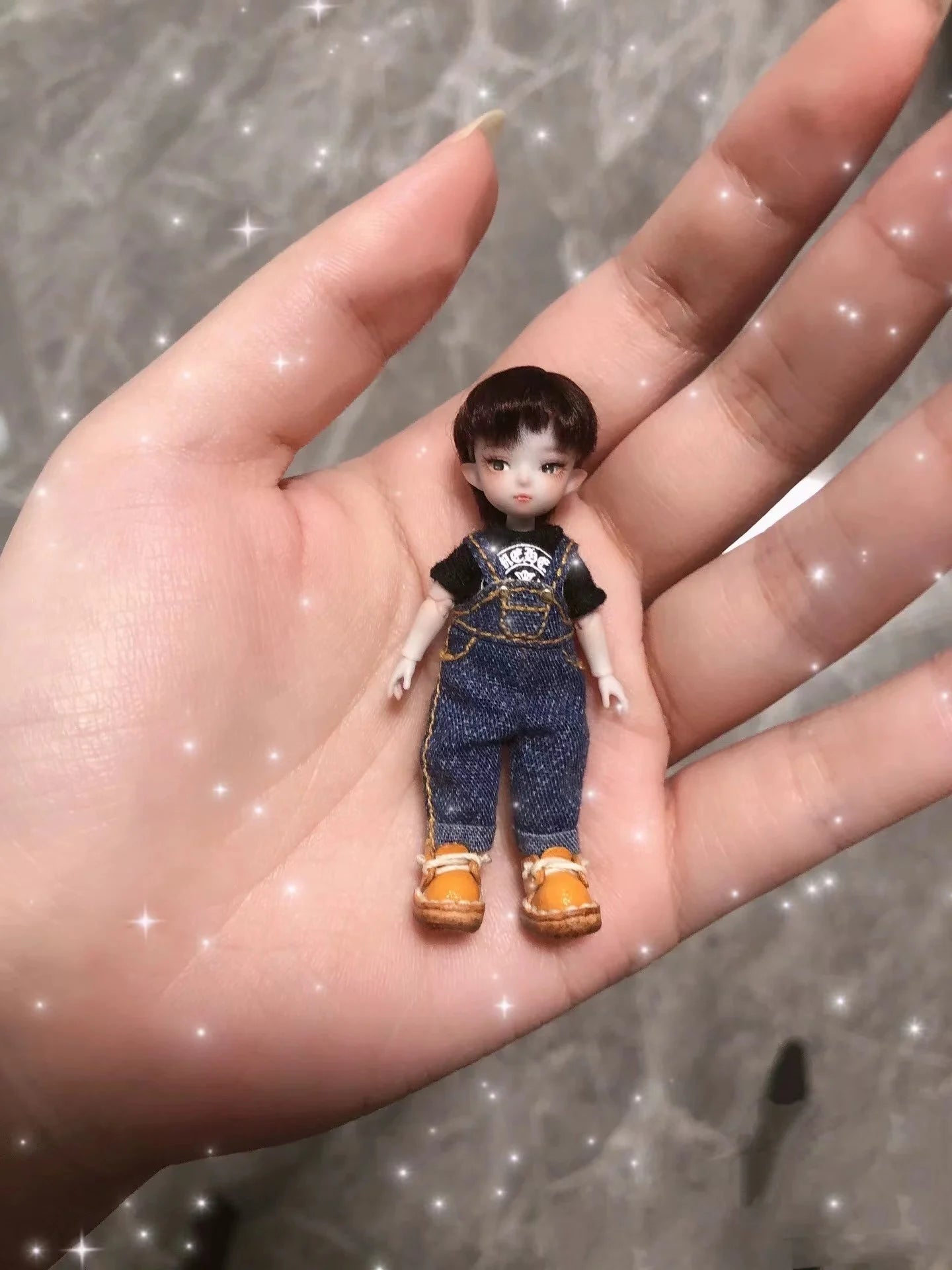 BJDmuñecas구체관절인형muñecas para niñas bebe reborn Mini doll 6cm elf Kawaii opera doll adult toy makeup doll free shipping.