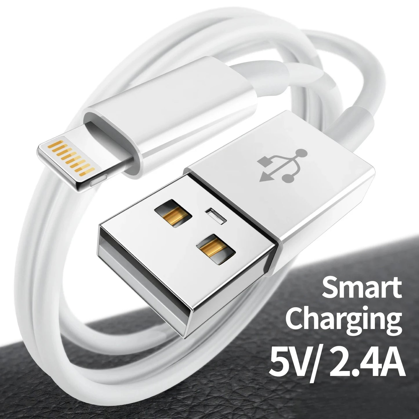 2pcs for iPhone charger cable lightning data cable certified USB A charging cable suitable for iPhone 14 13 12 11