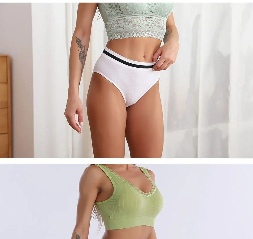 S-3XL 3-5Pcs Women Sport Briefs High Waist Panties Comfort Solid Color Underwear Sexy Underpants Intimate Lingerie Soft Briefs
