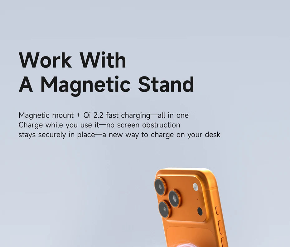 Hagibis Qi2.2 Dual-sided Magnetic Wireless Charger 15W 25W Magnetic Fast Charging Pad for MagSafe iPhone 17/16/15 Pro Airpods