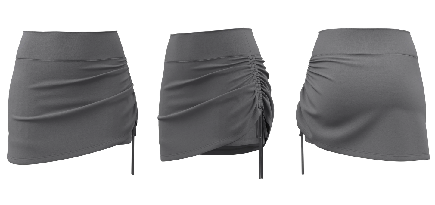 2025 New Wrinkled Sports Skirts Women Fashion Gym Skirts High Waist Hip Lift Running Yoga Fitness Skirt 2 in 1 Athletic Skort