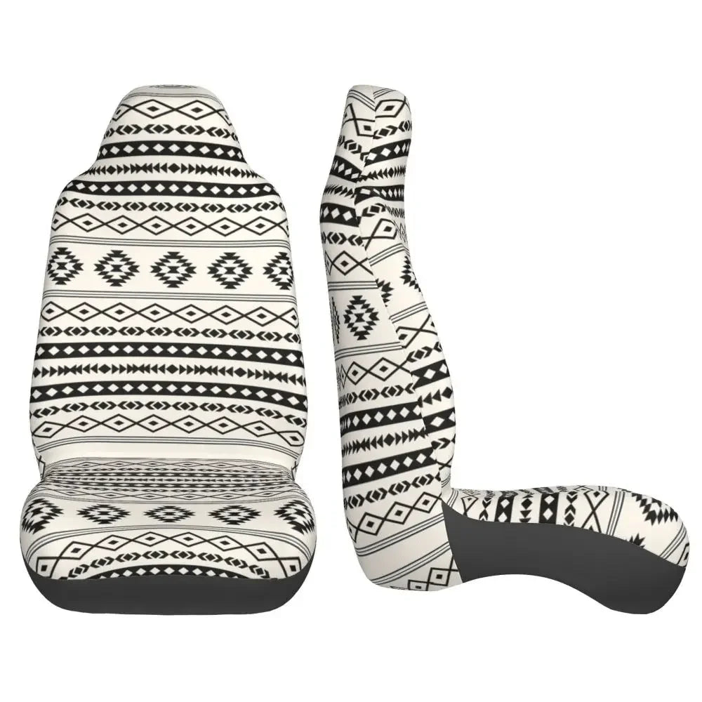 Boho Aztec Universal Car Seat Cover Four Seasons Women Ethnic Persian Tribal Car Seat Cushion Fabric Hunting