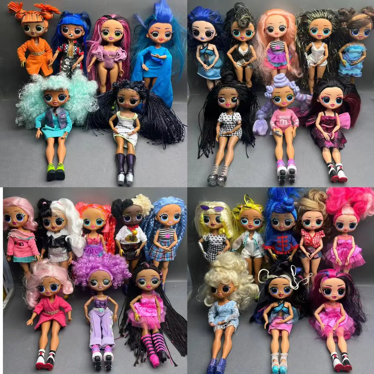 Original 24cm OMG multi-style big sister fashion dressup girl DIY holiday gift doll toy