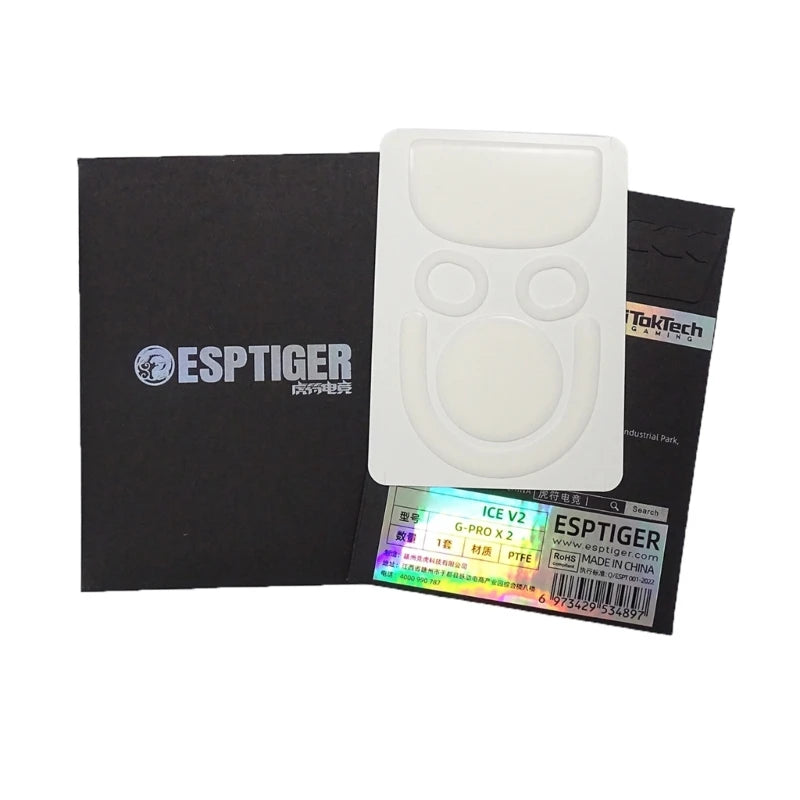 1Pack Esports Tiger Gaming ICE V2 Mouse Skates Mouse Feet forLogitech G Pro X Superlight 2 Mouse Glides Curve Edge