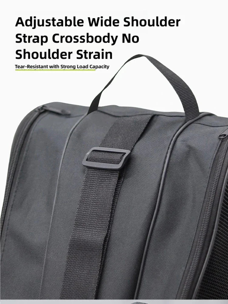 New Ice Skates Storage Bag Inline Skate Bag Top Handle Waterproof Versatile Breathable Accessory with Adjustable Shoulder Strap