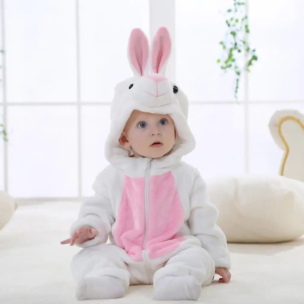 Baby Kigurumi Dragon Cow Monkey Animal Cosplay Costume Baby Girl Pajamas Winter Plush Jumpsuit for Toddler Boys 1 to 2 3 4 Years