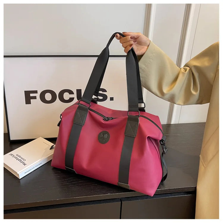 Travel bag Men's and women's tote bag Large capacity travel duffel Yoga exercise  Oxford cloth waterproof fitness bag