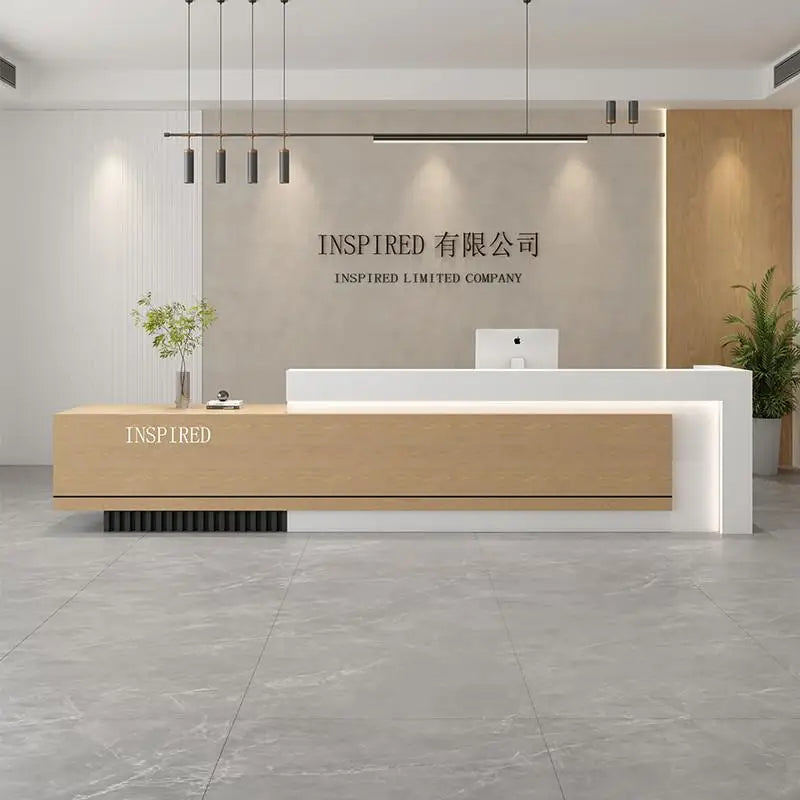 Luxury Reception Desks Modern Display Decorations Reception Desk Accessories Escritorio De Recepcion Commercial Furniture